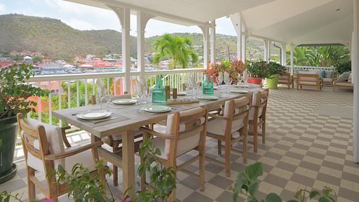 Villa Gustavia Views Essecke