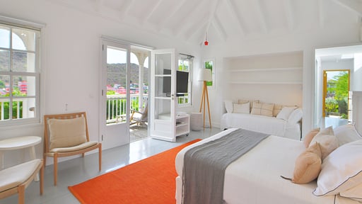Villa Gustavia Views Schlafzimmer 1