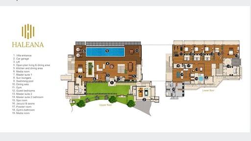 Villa Haleana Floor plan