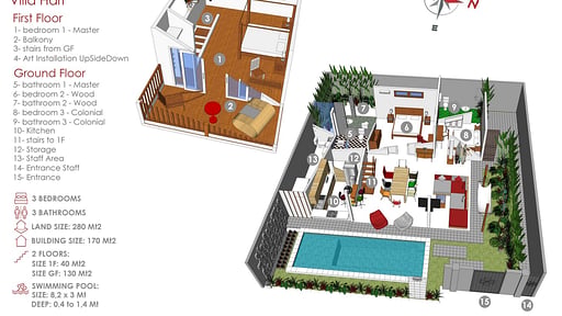 Villa Hari Floor plan