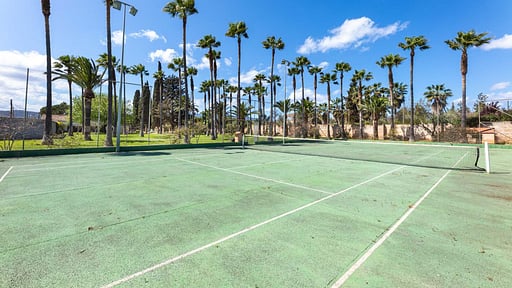 Villa Hasso Molí dels Reis Tennisplatz