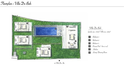 Villa Ho Bah Plano de Suelo