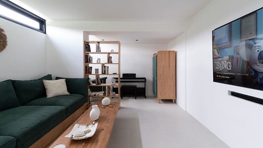 Villa House of Light Media room