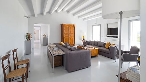 Villa Hybla Woonkamer