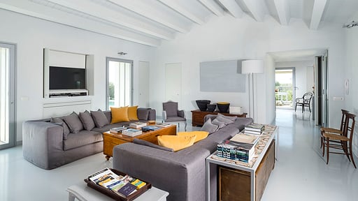 Villa Hybla Woonkamer