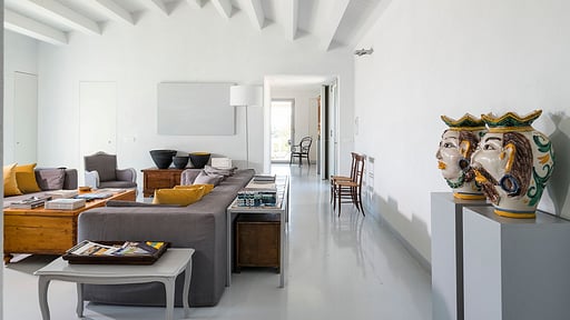 Villa Hybla Woonkamer