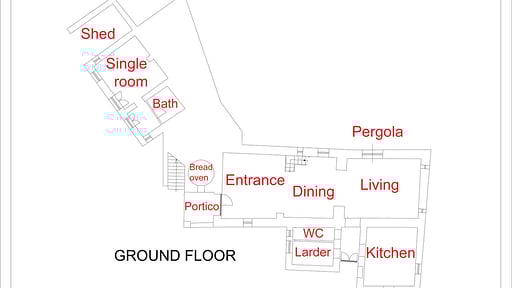 Villa Il Mulino Floor plan