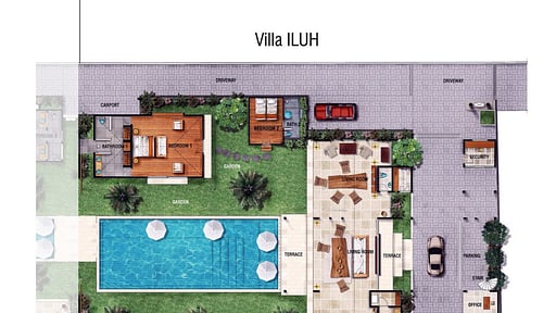 Villa Iluh Floor plan