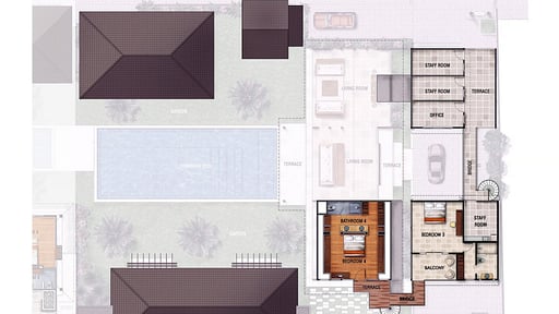 Villa Iluh Floor plan