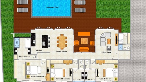 Villa Indah Aramanis Floor plan