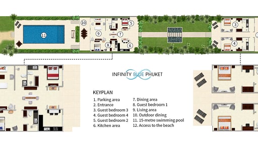Villa Infinity Blue Floor plan