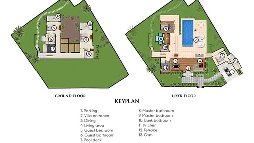 Villa Infinity View Floor plan