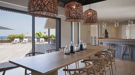 Villa Isla Dining area