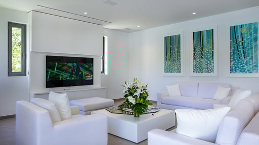 Villa Javacanou Woonkamer