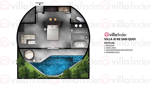Je Ne Sais Quoi Seminyak Floor plan