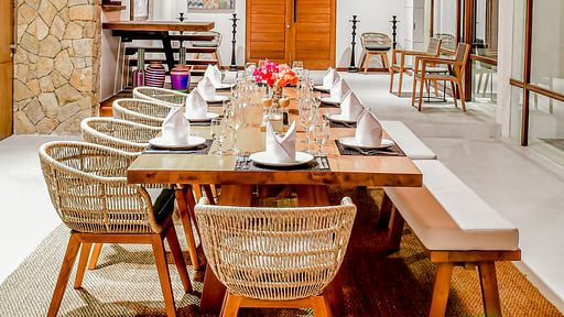 Villa Jeeva Mandalika Dining area