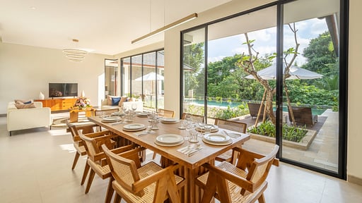 Villa Jenggala Dining area