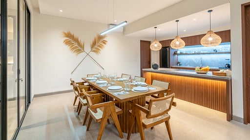 Villa Jenggala Dining area