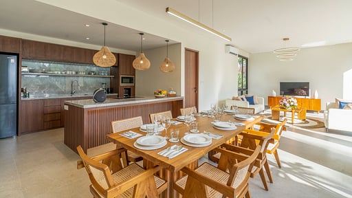 Villa Jenggala Dining area