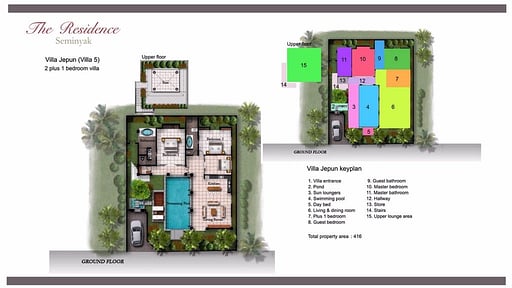 Villa Jepun Floor plan
