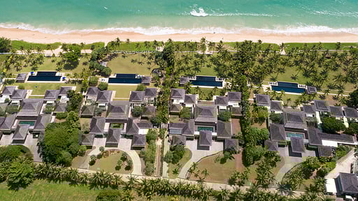 Villa Jia at Jivana Drone pictures