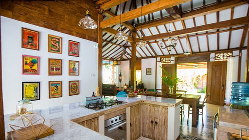 Villa Joglo Lata Lama Kitchen
