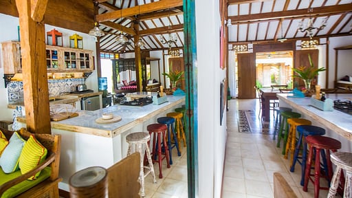Villa Joglo Lata Lama Kitchen
