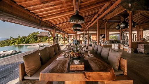 Villa Joglovina Dining area