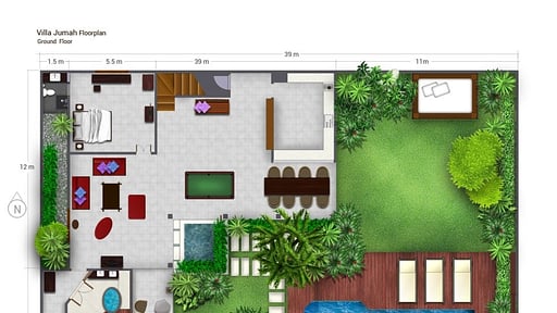 Villa Jumah Floor plan