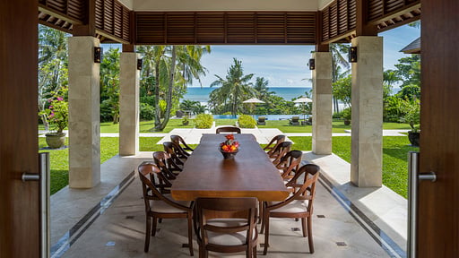 Villa Kailasha Zona de comedor