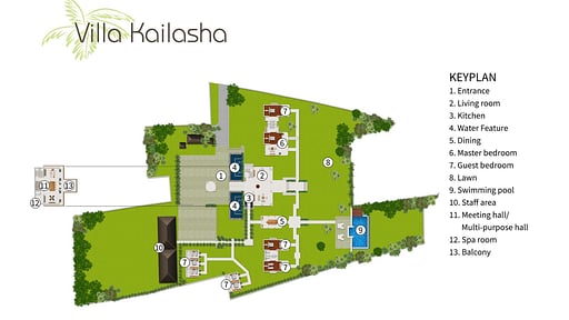 Villa Kailasha Plano de Suelo