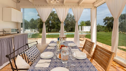 Villa Kairos Dining area
