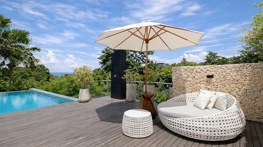 Villa Kalibali Terrasse/Veranda