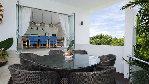 Villa Kalibali Terrasse/Veranda