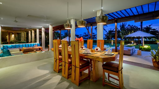 Villa Kalima Dining area