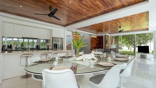 Villa Kamag Dining area
