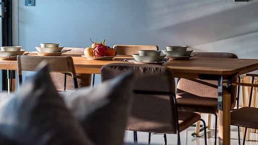 Villa Kamala Rose Dining area