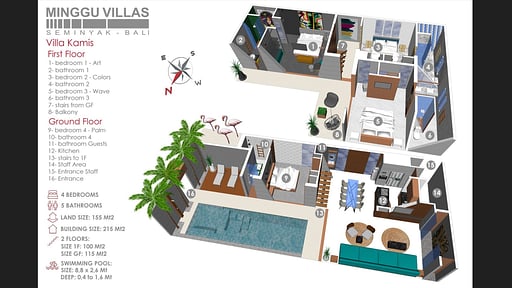 Villa Kamis Floor plan