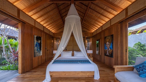 Villa Kappa Senses Rice Field Bedroom 