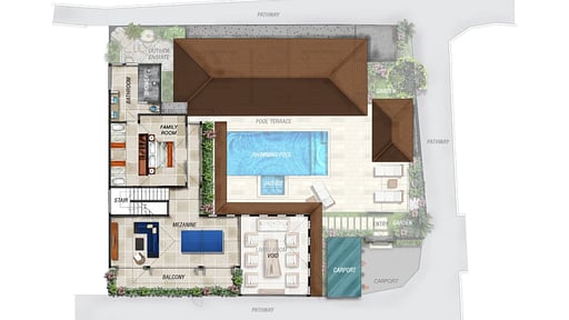 Villa Kashantre Blue Floor plan