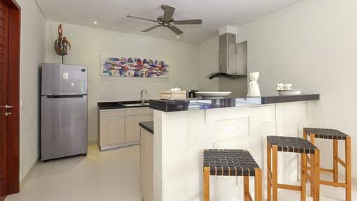 Villa Kashantre Blue Kitchen