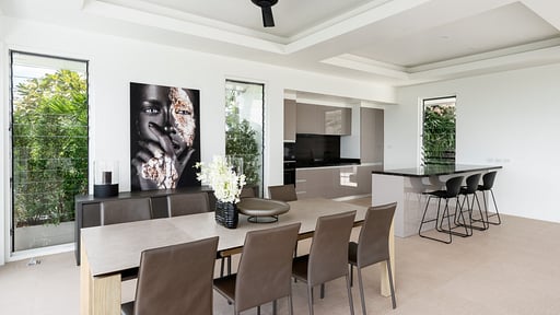 Villa Kohia Dining area