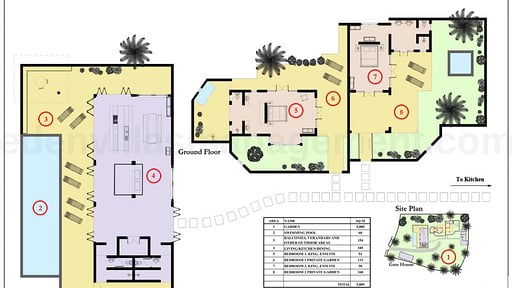 Villa Kumara Floor plan
