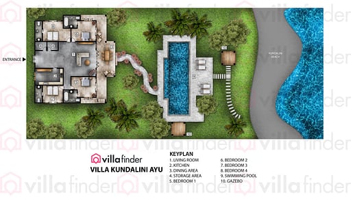 Villa Kundalini Ayu Floor plan