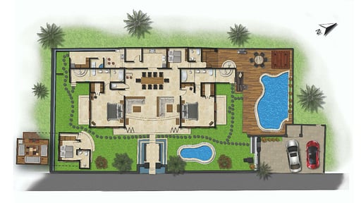 Villa Kupu Kupu Floor plan