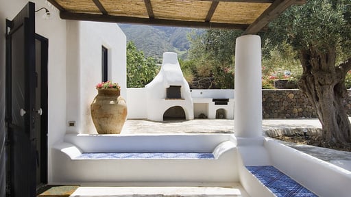 Villa L' Ulivo di Pollara Terrasse/Veranda