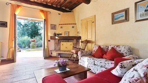 Villa La Castagnara Woonkamer