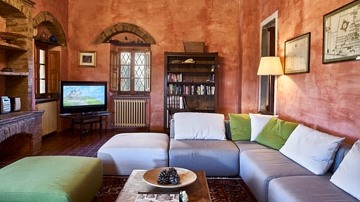 Villa La Fiana Woonkamer