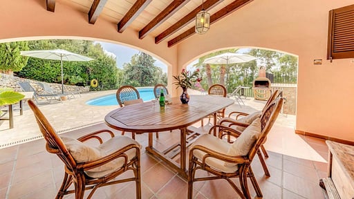 Villa La Font D'Alt Terrace/Veranda