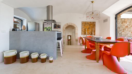 Villa La Gastalena Dining area
